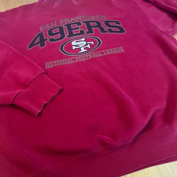 Vintage Lee Sport San Francisco 49ers Crewneck Sweatshirt Made USA XL - Picture 3 of 11